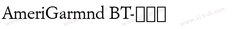 AmeriGarmnd BT字体转换